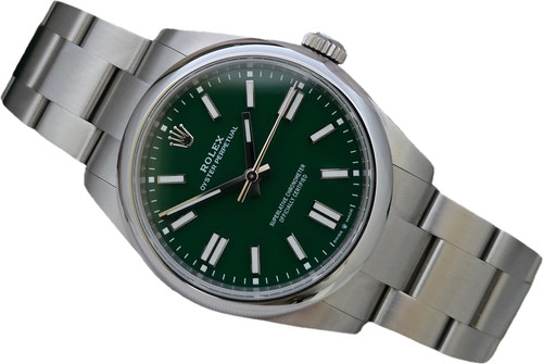 Rolex oyster perpetual green - perpetual,